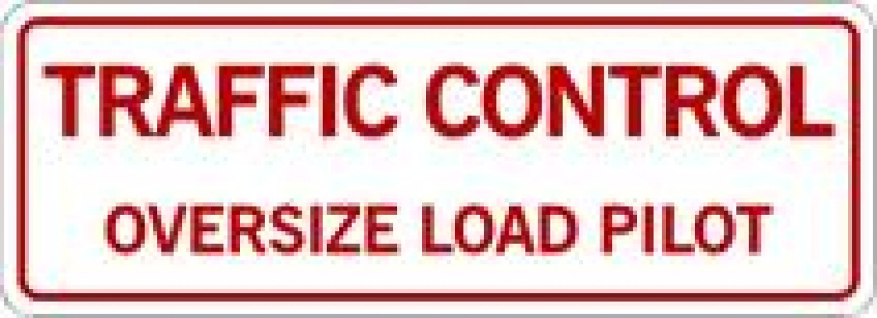 Pilot Vehicle Door Sign - Magnetic