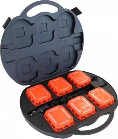 Smart LED rechargable marker (6 pack) Amber 1 Set