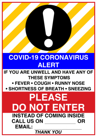 COVID-19 Visitors Must Stop